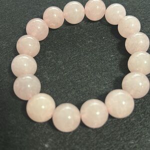 Hand crafted Rose quartz bracelet - Unisex - FREE gift with purchase!